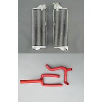 Aluminum Radiator + Silicone Hose For Husqvarna CR125 WR125 CR/WR 125 2009-2011 2010 09 10 11