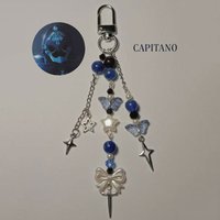 Capitano genshin inspired keychain/bag charm