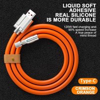 120W 6A USB Type C Cable Mobile Phone Cable Fast Charging USB C Cable Data Cord For Samsung Xiaomi 12 13 Huawei Poco 1m 1.5m 2m