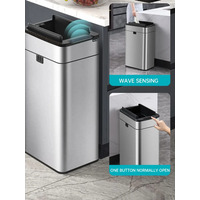 30L 40L 50L 60L Trash Bin Smart Sensor Trash Can Stainless Steel Automatic Wastebin For Bathroom Kitchen Smart Bucket Garbage
