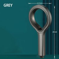 Ring Design High Pressure Shower Head Rainfall Spray Water Saving Handheld Showerhead Easy Install Adjustable