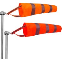 Reflective Windsock Outdoor Wind Direction Measurement Reflective Belt Rip-stop Weather Vane for Airport Aviation Farm