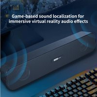 Lenovo USB Stereo Desktop Speakers Deep Bass Music Player Portable 3D Surround Loudspeaker Audio Player for Pc Laptop Desktop