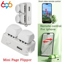 696 Portable Blue Tooth Remote Control Swipe Short Videos Mini Keypad Dual Button E-book Page Turner For Tablet Mobile Phone