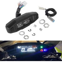 1PC Waterproof Speedometer Motorcycle Universal LED Digital Dashboard Km/h MPH Odometer Meter Motor Gauge Sensor