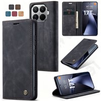Case For Xiaomi 17T Pro 15T Redmi Note 15 Pro Plus 17 Ultra 17 5G Leather Card Holder Pocket Stand Flip Magnetic Flip Full Cover