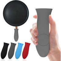 ✰✪Non-Slip Silicone Pot Handle Holder Dismountable Cookware Parts Potholder Cast Iron Skillet Grip Sleeve Cover Pots Pans Handle