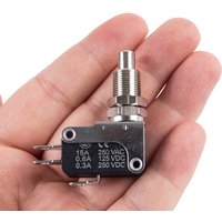 Micro Switch V-16-1CQ Plunger Type, SPDT Snap Action Limit Switch 16A 250VAC, Panel Mount Momentary Switch