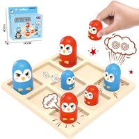 Mini Advanced tic tac toe party board game puzzle Interactive games for family Battle competition Desktop games birthday gift