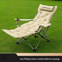 Portable Folding Beach Chair Camping Sun Lounger Recliner Office Nap Adjustable Heavy Duty Steel Frame Beach Chair Chairs