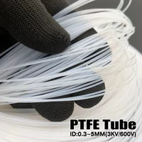 ID 0.3mm ~ 5mm PTFE tube capillary semi transparent fine hose High-Quality Electrical Insulation Material Multiple sizes