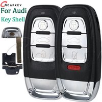 3 4 Buttons For Audi A4l A3 A4 A5 A6 A8 Quattro Q5 Q7 A6 A8 Remote Key Shell Case Fob Replacement Remote Smart Car Key Shell