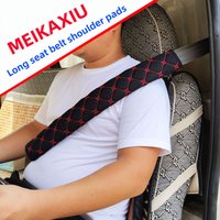 1 embroidered fabric breathable truck car seat belt safety belt shoulder protector 50cm16.7 inch car interior supplies black