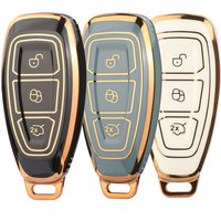 jingyuqin New TPU Car Key Shell Case Fob For ford Fiesta Focus Mondeo C-Max B-Max Kuga Smart Key Cover