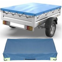 420D Oxford Car Tarpaulin Trailer Cover Universal Dustproof Trailer Protective Cover Waterproof Anti-UV Trailer Tarp