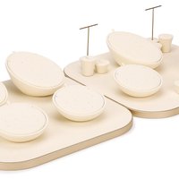 Jewelry Display Props Counter Set Necklace Pendant Earrings Display Stand Showcase Ring Display Tray