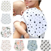 2-Layer Burp Cloth Newborn Bibs Absorbent Baby Feeding Teething Bibs Soft-Cotton Burp Cloths for Babies Baby Shower-Gift