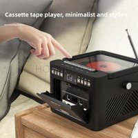 Retro CD Player Cassette Recorder Bluetooth Speaker FM Radio with Recording Function Remote Control USB TF Support