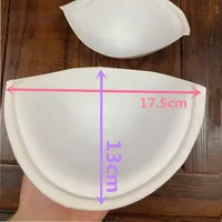 10pair 13mm Push-up Semicircle Bra Pad Wedding Dress Swimsuit Bikini DIY Repair Handmade Bra Accessories Semicircle Cup Pads