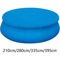 Round Pool Cover PE Dustproof Round Frame Swimming Pool Cover for Family Pool