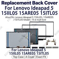 Kit de remplacement de la coque arrière, du cadre avant et des charnières pour ordinateur portable Lenovo Ideapad 5 15IIL05 15ARE05 15ITL05 15ALC05, coque supérieure LCD