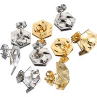 10pcs Stainless Steel Earrings Making Materials Ear Studs Dangle