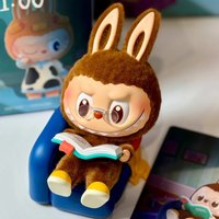 Genuine POP MART THE MONSTERS LABUBU 1:00 Am Series Blind Box Flocking Anime Figure Ornament Collection Christmas Gifts