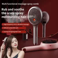 650nm Red Light Vibration Hair Growth Comb Electric Spray Scalp Massager Hair Brush for Follicle Care