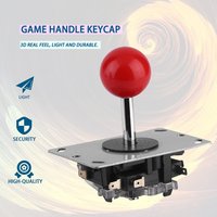 DIY High Response Non-delayed Arcade Game Fighting Stick Controller with Ball for Game Console Sensitive Lightweight Joystick