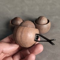 Natural Wood Car Home Essential Oil Diffuser Mini Cute Aromatherapy Diffuser 1/2 Pack for Bedroom Living Room Bathroom Scent