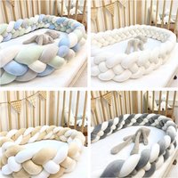1M 2M 3M Baby Bumper Crib Protector Baby Bed Cushion for Infant Room Baby Cot Bumper Anti-collision Room Decor Baby Bed Bumper