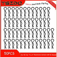 50PCS RC Car Shell Body Clips Pins Housing Latch R-type Buckles Fixed for RC Car Trx-4 TRAXXAS SCX10 HSP RC Model Accessories