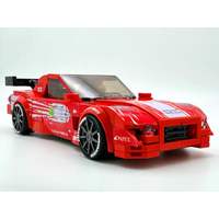 272PCS New MOC Movie Series Champions RX-7 Supercar City Highway Modular Children's Building Blocks Toy Gift