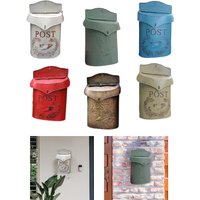 Wall Mounted Mailbox Nostalgic Charm Postbox Country Style Mailbox Post