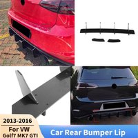 Rear Bumper Lip For Volkswagen Golf7 MK7 GTI 2013-2016 Lower Diffuser Side Splitters Accessories Guard Board Body Kits Tuning
