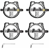 AliExpress Panda Bike Pedals CNC Aluminum Alloy Universal Fit with Anti-Slip Pins for Road Mountain Bikes