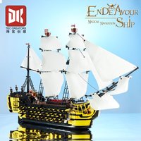 3 Type Creative Ocean Going Sailboat Model Building Blocks Sailboat Model Construction Bricks Sets Good Gift for Friends