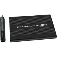 2.5" USB2.0 IDE Hard Drive Enclosure Portable External HDD Case LED Indicator Aluminum Disk Box for Laptop Desktop Data Backup