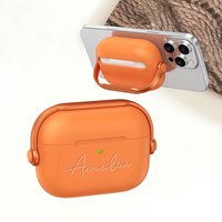 Personalized Customizable Laser Engraving Name Soft TPU PC Earphone Case Compatible With Airpods 1 2 3 4 Pro Pro2 Pro3