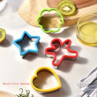 4-piece set of cookie cutters, gingerbread man, flower shaped, heart-shaped, star shaped, baking tools, kitchen supplies