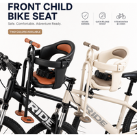 Front-Mounted Child Safety Seat Pedal Armrest Child Bicycle Seat Padded Easy Installation Front Child Seat for MTB Cycling