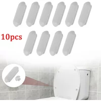 Buffers Toilet Seat Bumpers 10Pcs Sturdy Top Cover White Accessories Cushion Pack Pads Replacement Home Practical