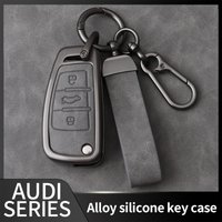 Car Flip Key Case Cover For Audi A1 A3 A4 8P 8L 8V A5 B6 B7 A6 A7 C5 C6 Q3 Q5 Q7 4F S3 S4 S6 RS3 TT Shell Fob