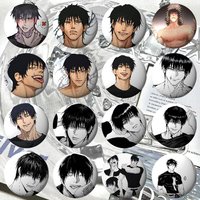 Fushiguro Toji Badges Tinplate Soft Button Pin Brooch Metal Badge Custom Jewelry Accessories Hat Bag Lapel