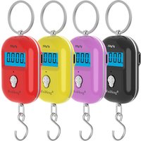 25Kg/10g Portable Hanging Scale Mini Digital Scale for Fishing Luggage Travel Weighting Keychain Electronic Scale with Hook