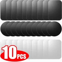 5/10PCS Black Magnetic Metal Plate For Car Phone Holder Universal Iron Sheet Disk Sticker Mount Mobile Phone Magnet Stand
