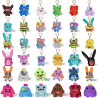 Fuggler Original Monster Pendant Plush Doll Funny Ugly Teeth Monster Keychain Stuffed Wide Eyed Weirdo Annoyed Doll for Fan Gift