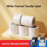 Niimbot M2/M3 White Label Paper Self-adhesive Thermal Transfer Printing Waterproof Sticker for Niimbot M2/M3 Printer