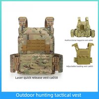 Outdoor hunting tactical vest, quick detachable breathable Oxford cloth vest, field army fan training suit, tactical equipment