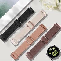 4 Pcs Nylon Elastic Straps Wristbands 18/20/22MM For Samsung Galaxy Watch/Garmin Watch/HuaWei Watch/Amazfit Watch Accessories